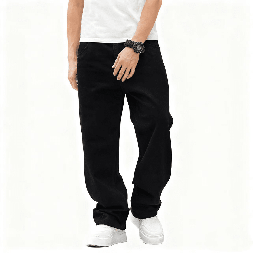 Unisex Relaxed Fit Straight-Leg Denim Jeans